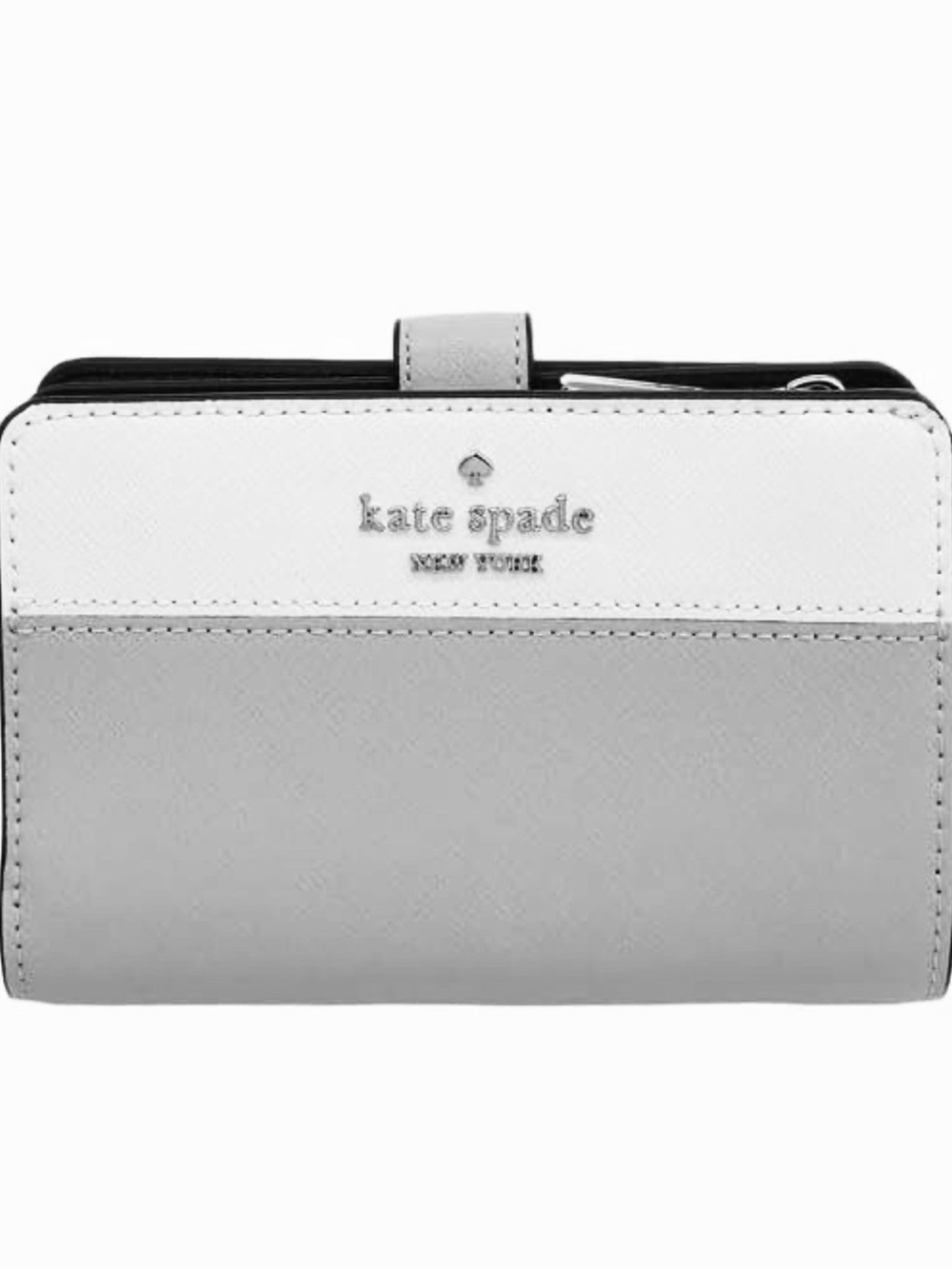 KATE SPADE ♠️New York 🩶 Madison 🩶 COLORBLOCK MEDIUM BIFOLD WALLET 🌟LIKE NEW🌟